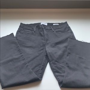 FRAME Le crop mini boot jeans - faded black SZ 32